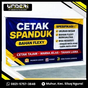 Cetak Spanduk 1m x 1m Berkualitas
